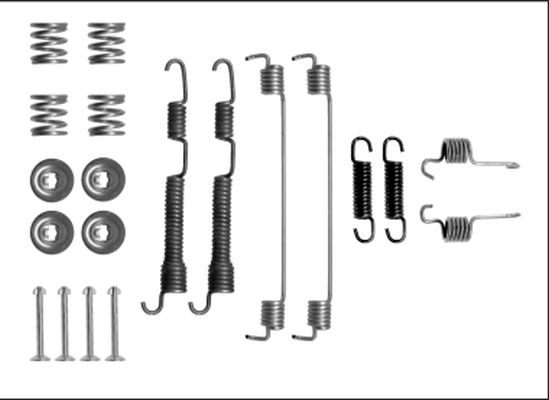 HELLA PAGID Lisakomplekt, Piduriklotsid 8DZ 355 206-081